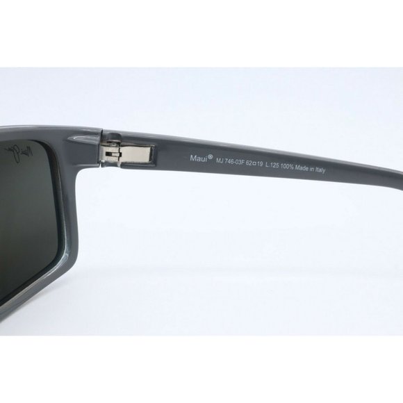 Maui Jim Byron Bay MJ 746-03F Square Marlin Sunglasses Gray Polarized le… - Picture 4 of 6